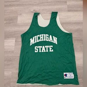Vintage Champion Michigan State Spartans Basketball Jersey